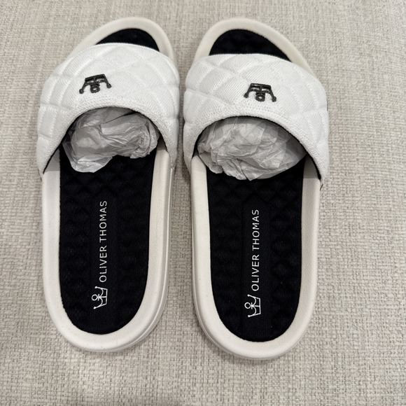 Oliver Thomas Wingwoman Comfort Recovery Slide White Size 8 NWT - Picture 6 of 16